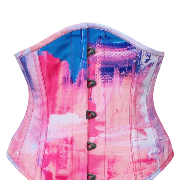 Cotton Candy Pink and Blue Waspie Corset