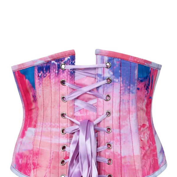Cotton Candy Pink and Blue Waspie Corset