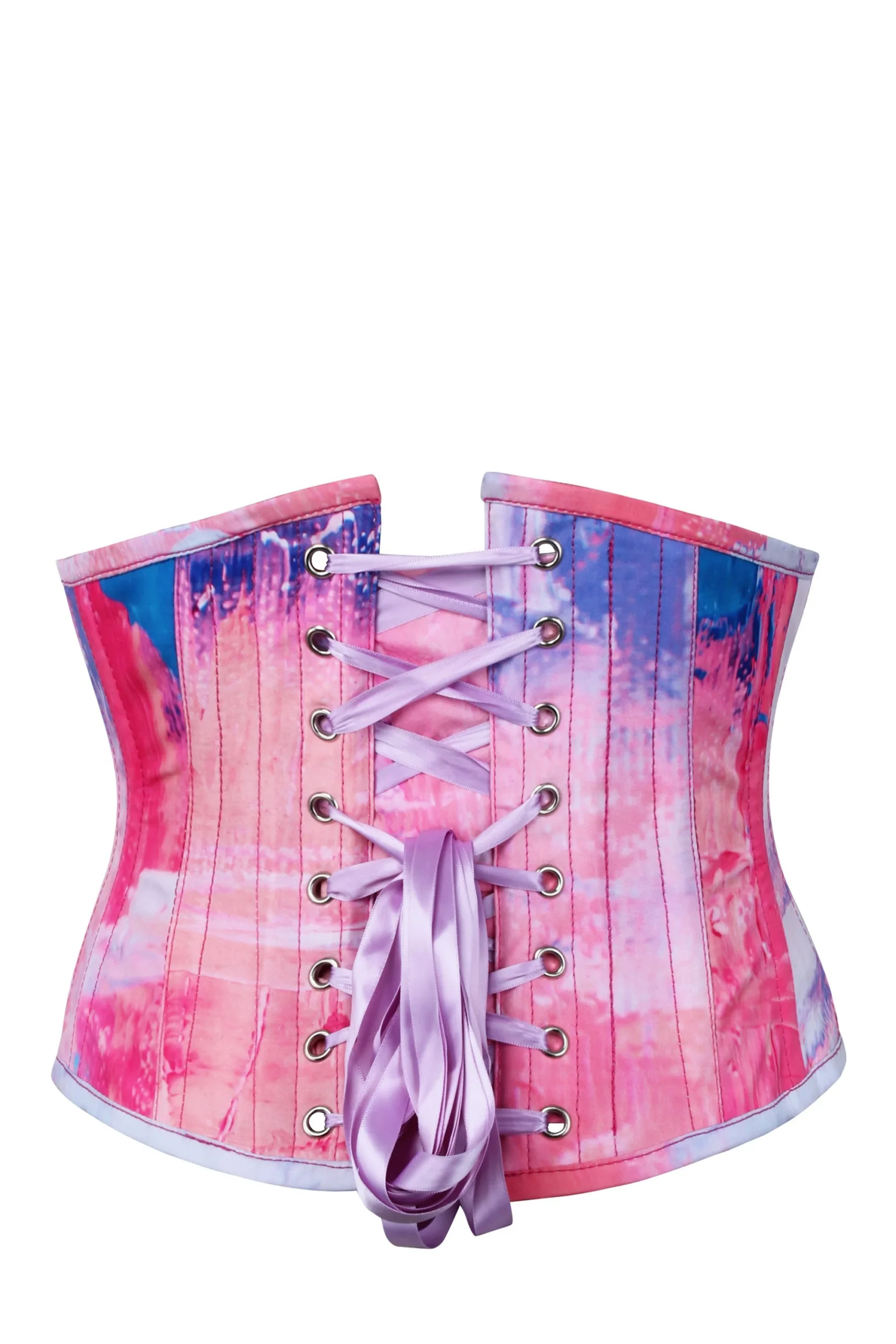 Cotton Candy Pink and Blue Waspie Corset Cotton Candy Pink and Blue Waspie Corset