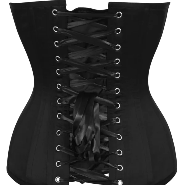 Turquoise and Black Overbust Gothic Corset with Zips