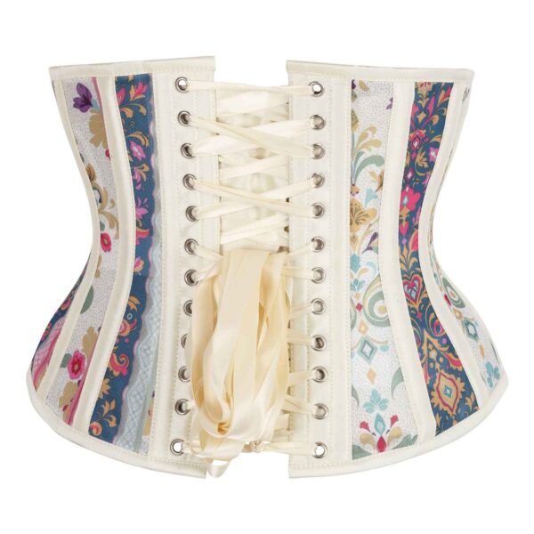Patchwork Brocade Underbust Waist Trainer For Women