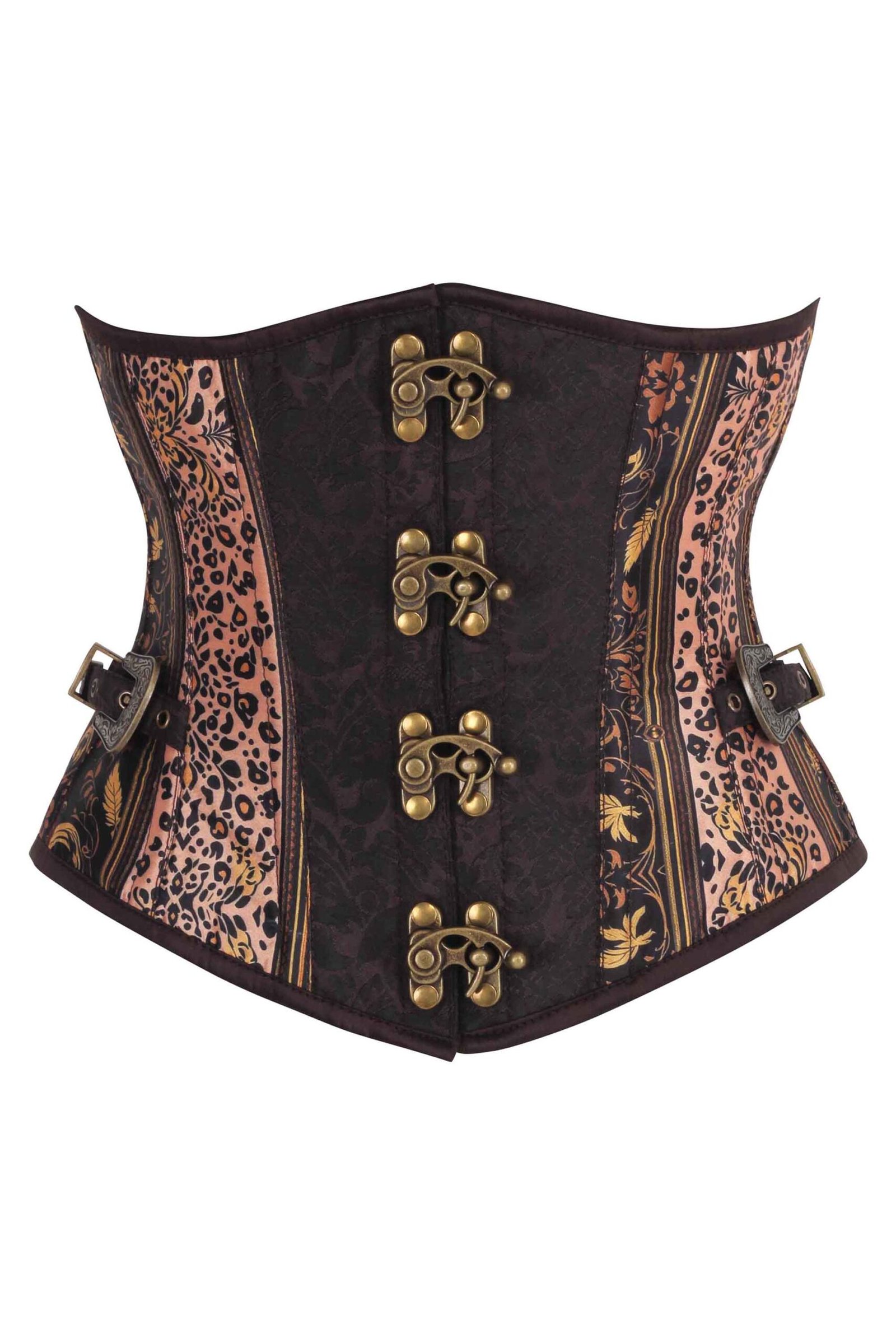 Steampunk Jungle Brocade Underbust Gothic Corset Steampunk Jungle Brocade Underbust Gothic Corset