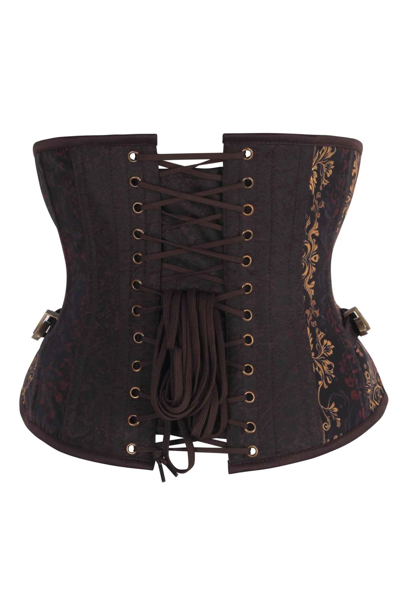 Steampunk Jungle Brocade Underbust Gothic Corset Steampunk Jungle Brocade Underbust Gothic Corset