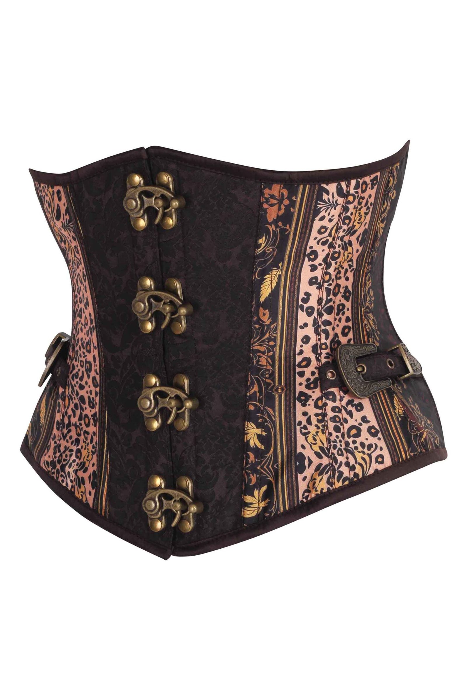 Steampunk Jungle Brocade Underbust Gothic Corset Steampunk Jungle Brocade Underbust Gothic Corset