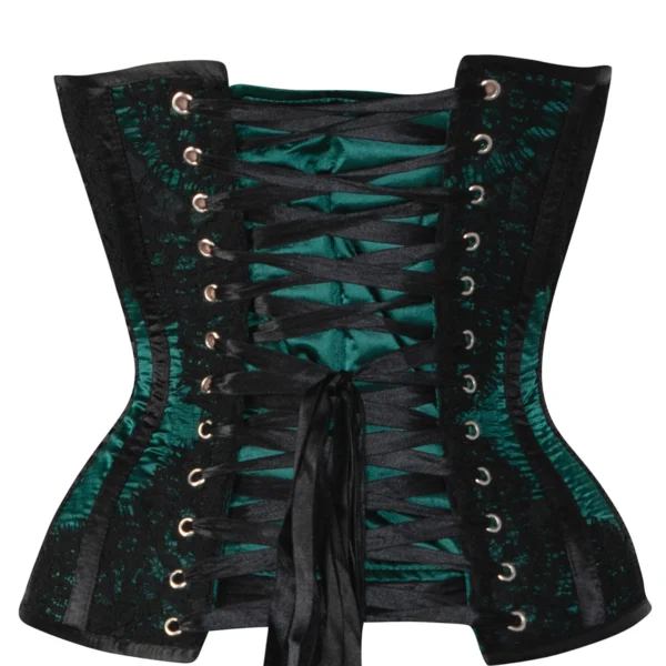 Historic Inspired Green Waist Taming Overbust Corset