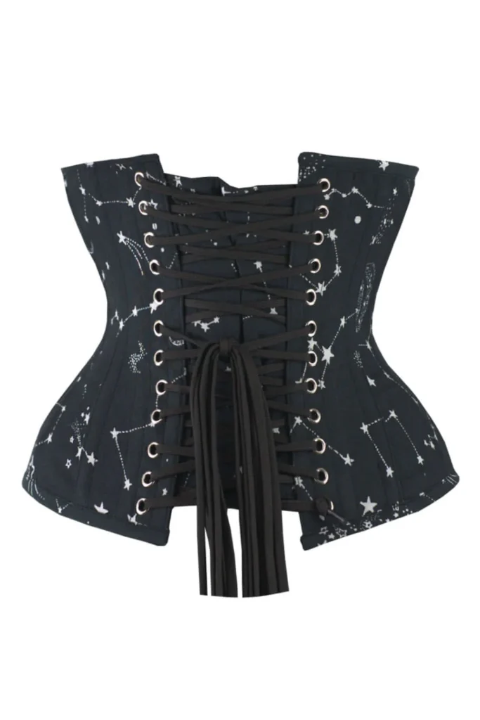 Astronomy Cotton Print Waist Trainer Corset