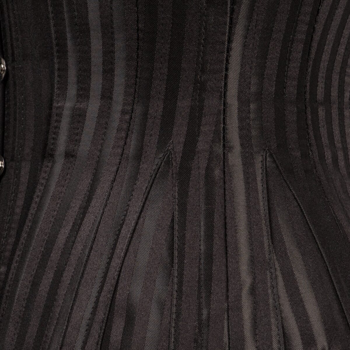 Waist Training Black Striped Underbust With Gores
