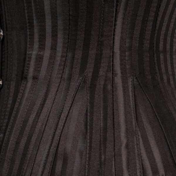 Waist Training Black Striped Underbust With Gores