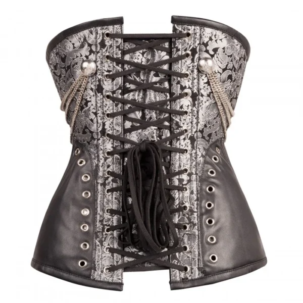 Gothic Brocade Underbust Steampunk Corset