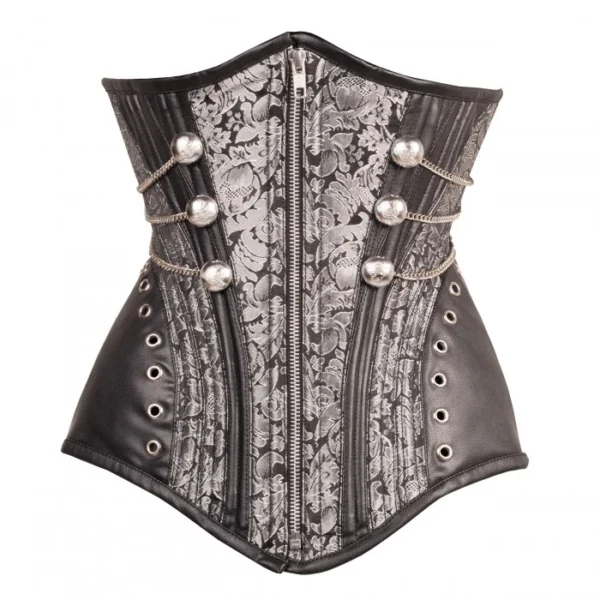 Gothic Brocade Underbust Steampunk Corset