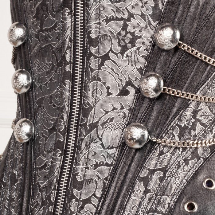 Gothic Brocade Underbust Steampunk Corset