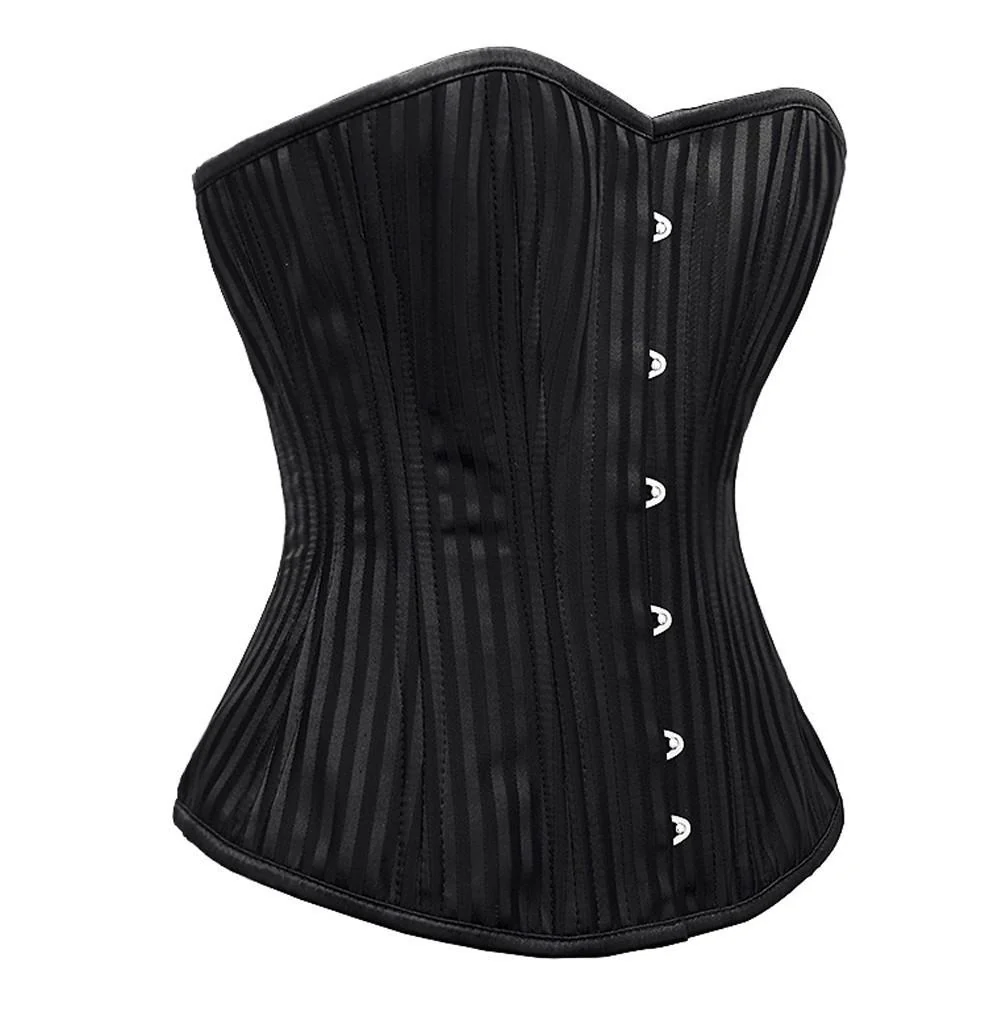 Black Brocade Training Overbust Corset Black Brocade Training Overbust Corset