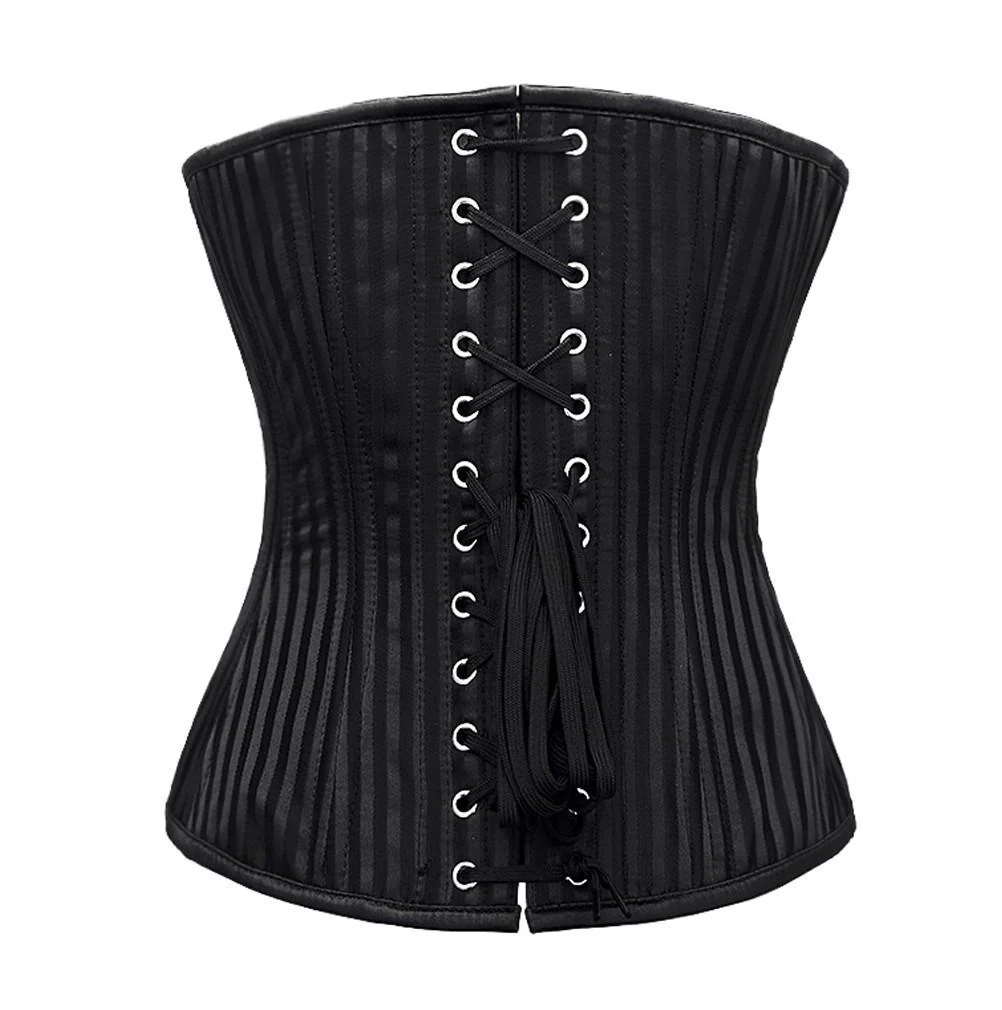 Black Brocade Training Overbust Corset Black Brocade Training Overbust Corset