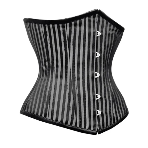 Stripe Brocade Waist Training Underbust Corset