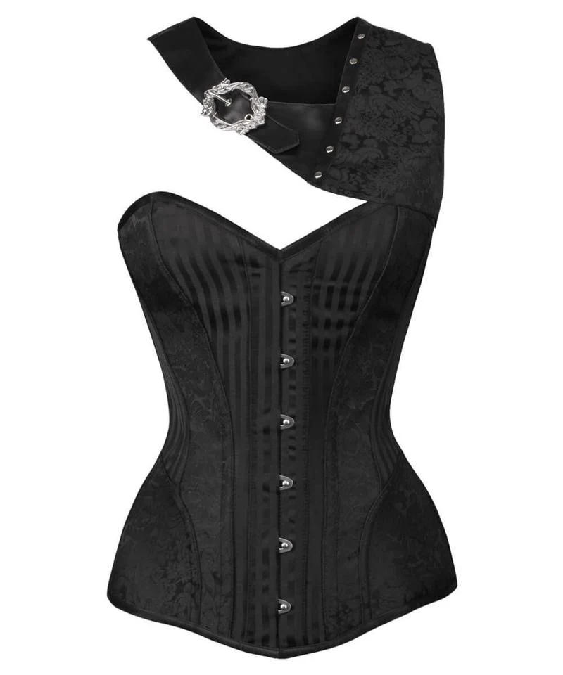 Gothic Black Brocade Corset with Bolero Gothic Black Brocade Corset with Bolero