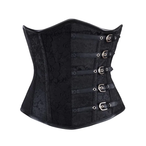 Black Gothic Steampunk Underbust Waist Corset