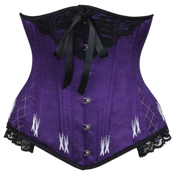 Longline Violet Underbust Corset With Flossing