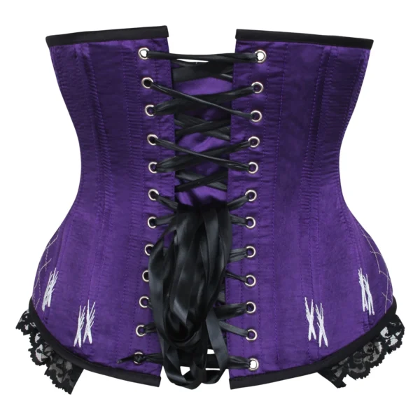 Longline Violet Underbust Corset With Flossing