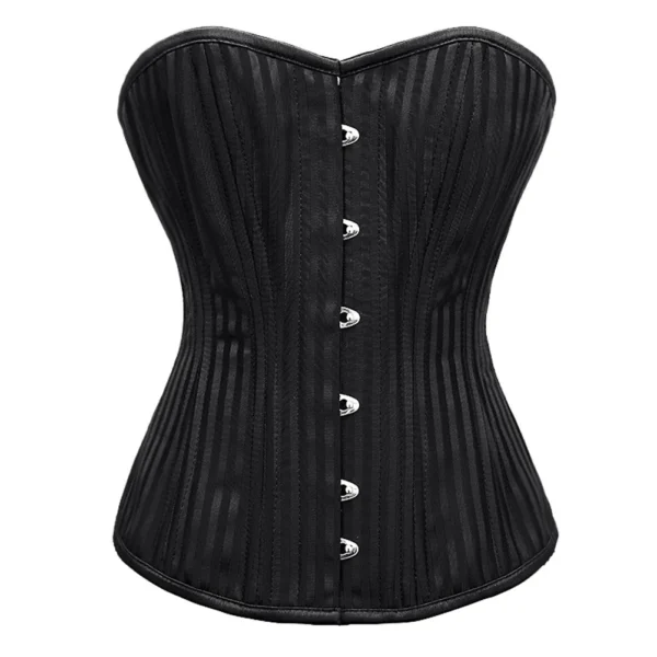 Black Brocade Training Overbust Corset