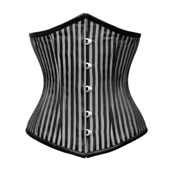 Stripe Brocade Waist Training Underbust Corset