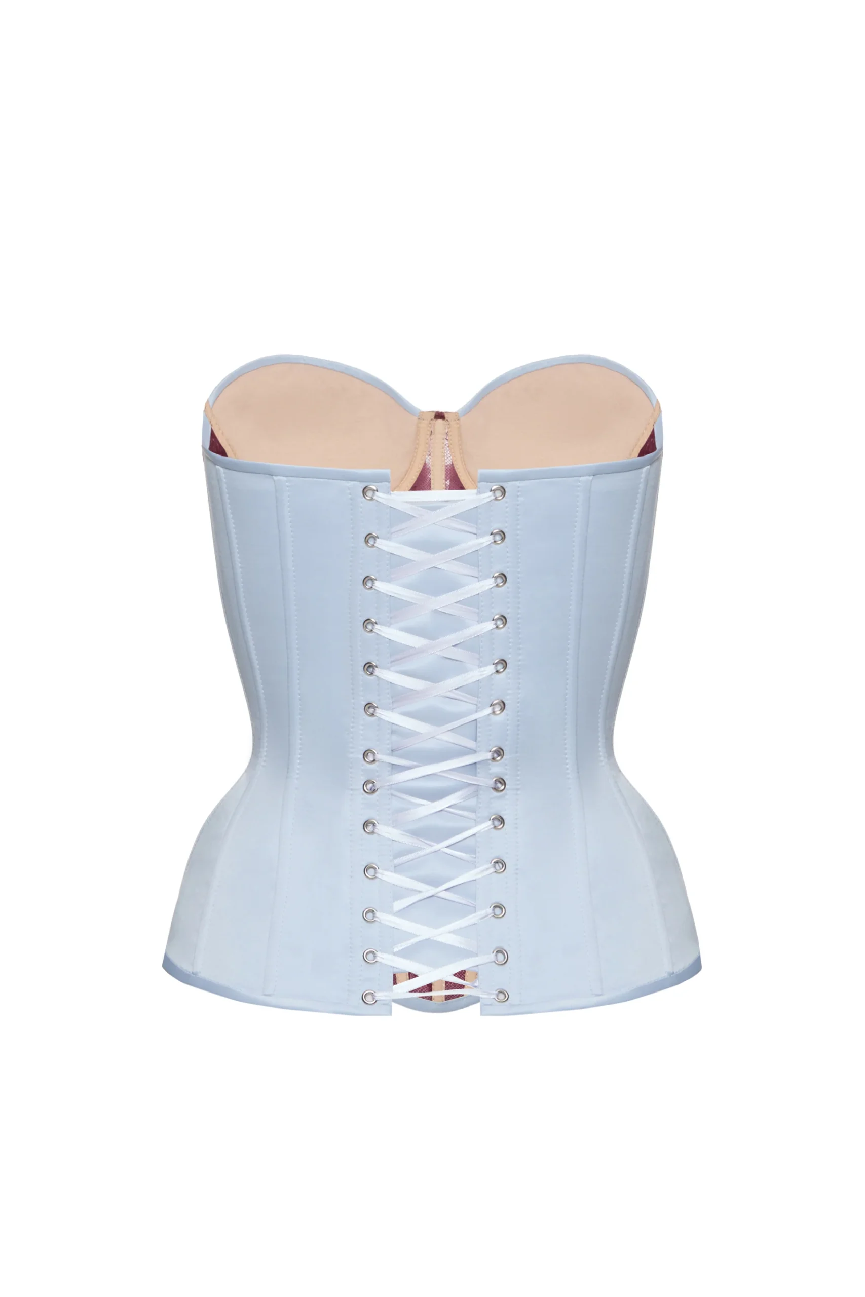 Light Blue Satin Overbust Corset Top With Burgundy Lace Front-3b90-4748-a8f2-f20e47837fa4 Light Blue Satin Overbust Corset Top With Burgundy Lace Front