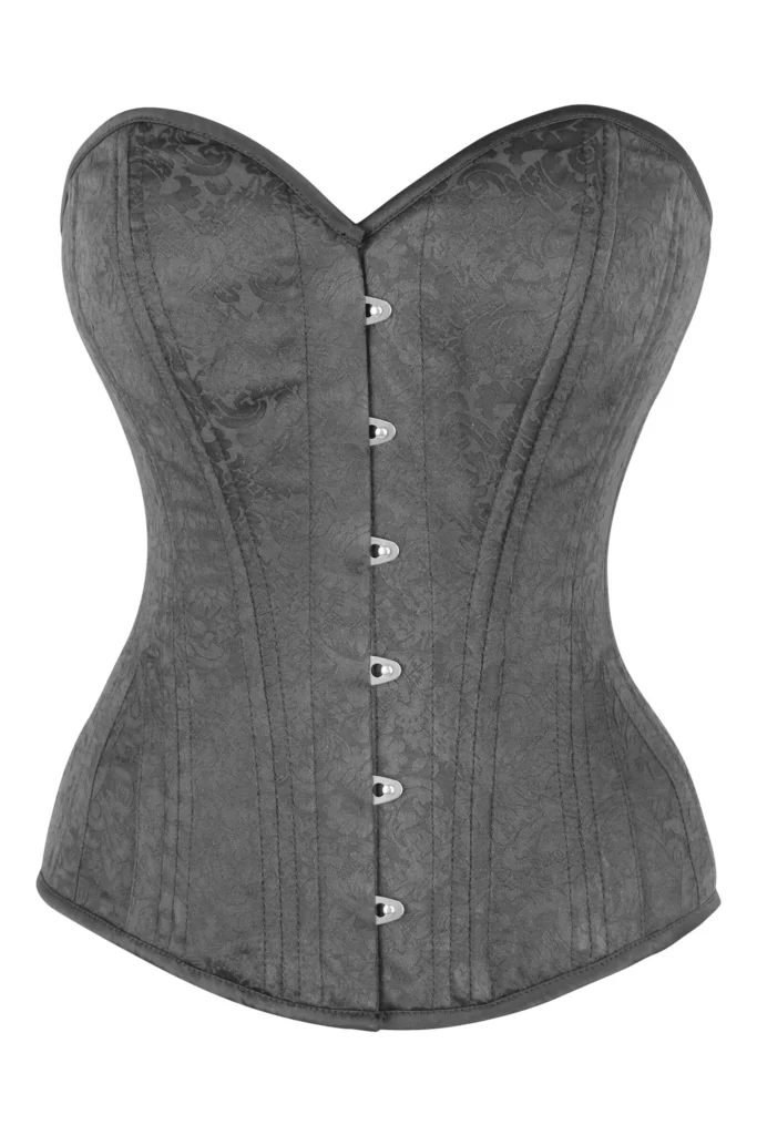 Brocade Waist Training Overbust Corset For Halloween Costume