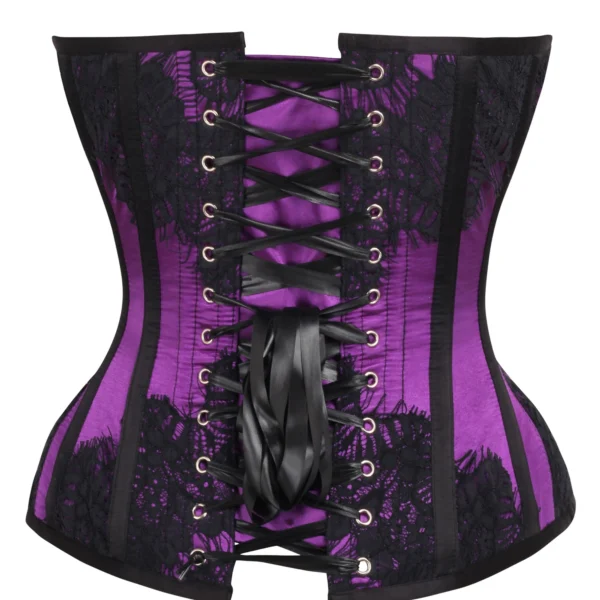 Historic Inspired Purple Waist Taming Gothic Overbust Corset