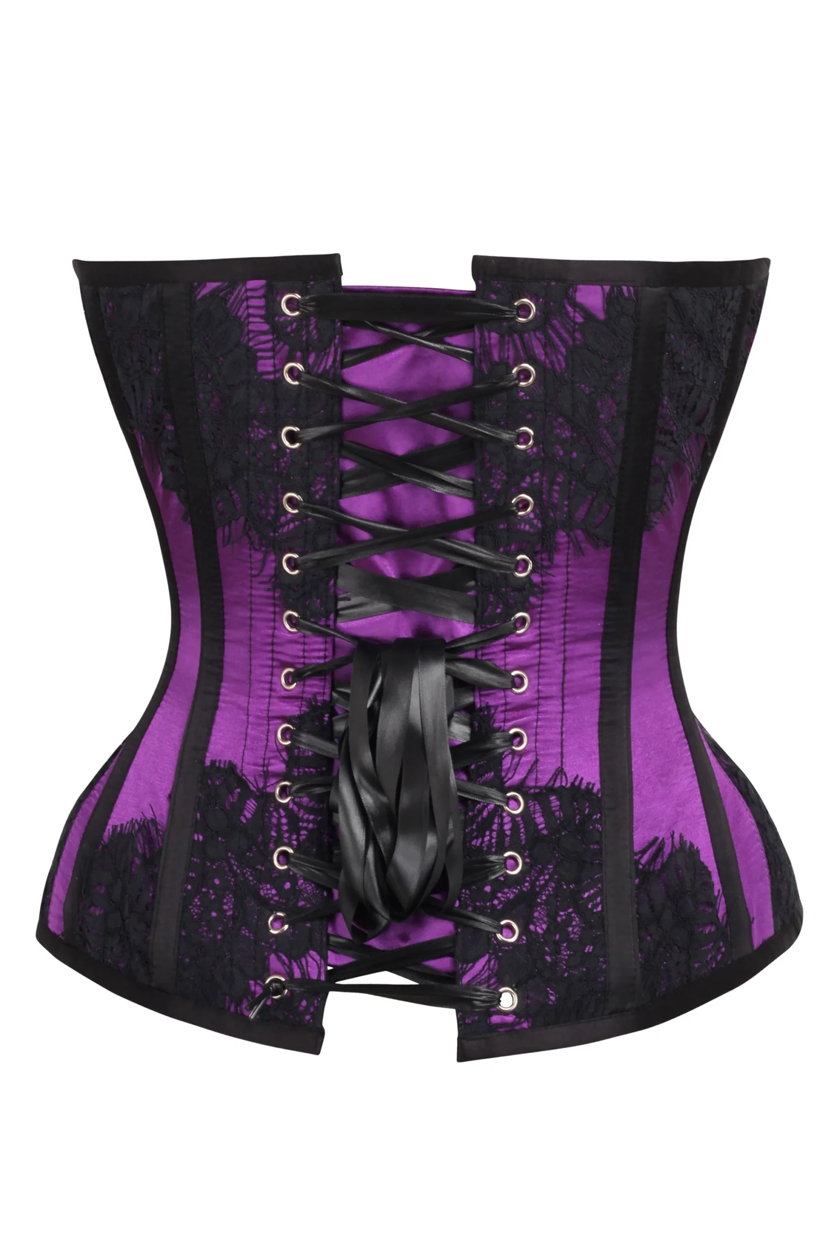 Historic Inspired Purple Waist Taming Gothic Overbust Corset Historic Inspired Purple Waist Taming Gothic Overbust Corset