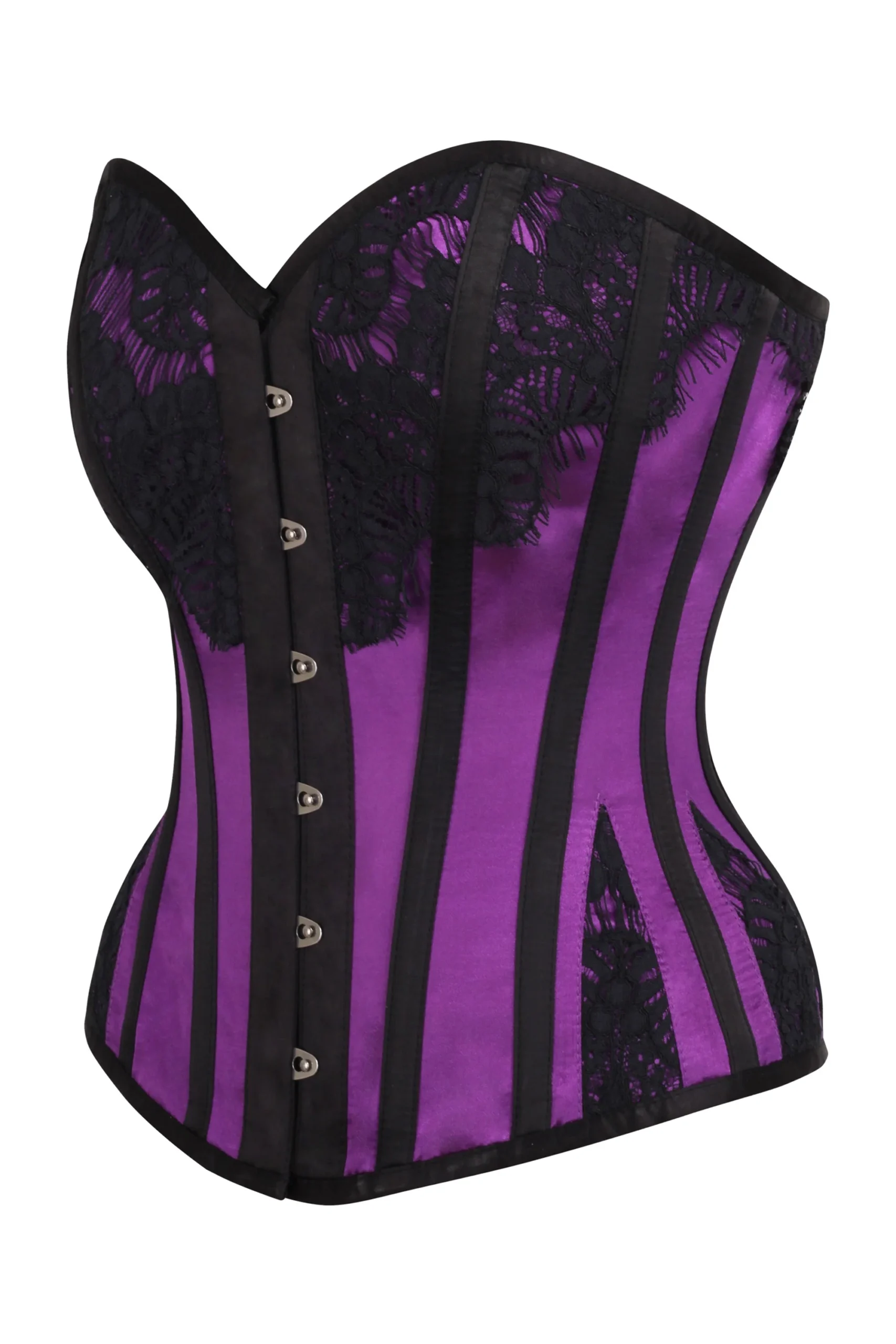 Historic Inspired Purple Waist Taming Gothic Overbust Corset Historic Inspired Purple Waist Taming Gothic Overbust Corset