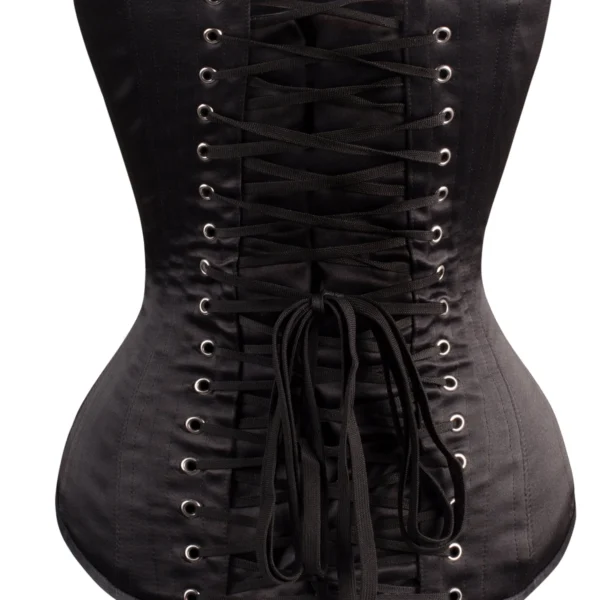 Classic Long Black Waist Taming Gothic Corset