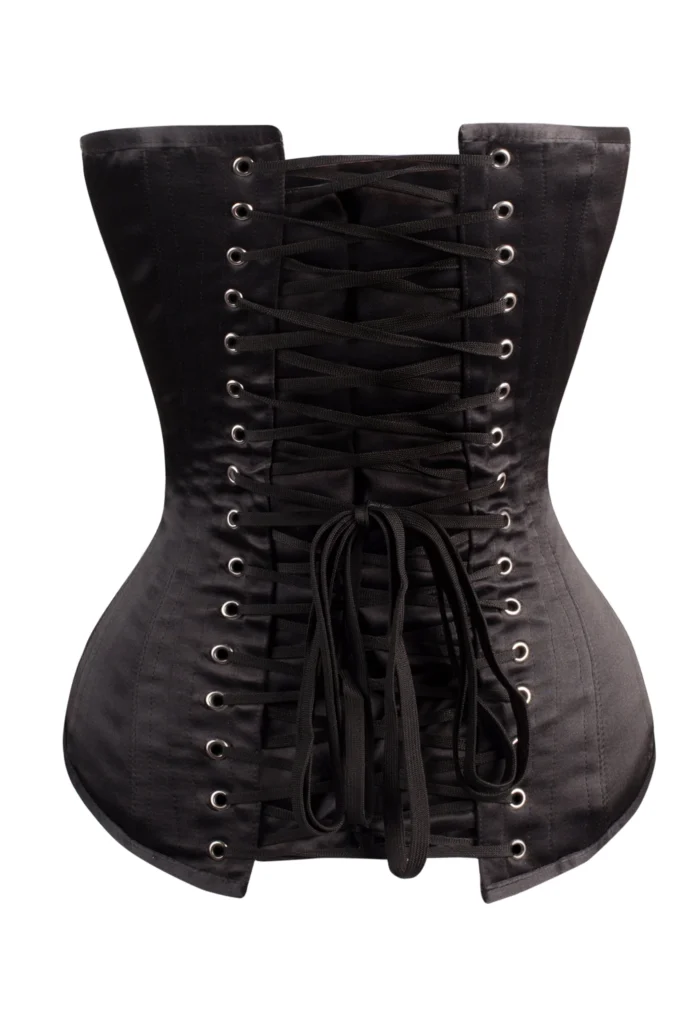Classic Long Black Waist Taming Gothic Corset