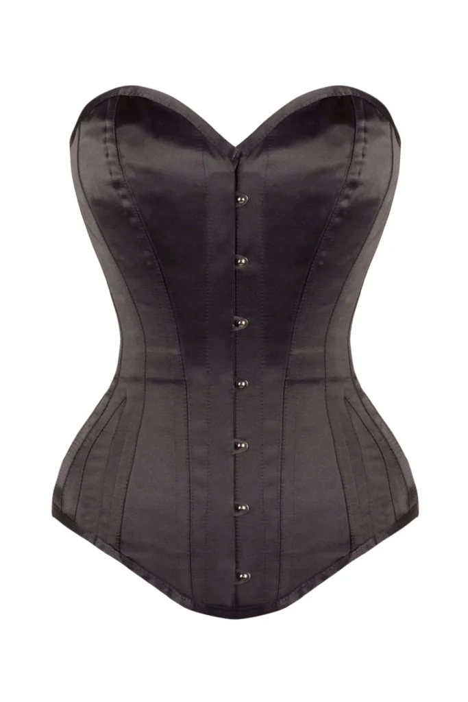 Classic Long Black Waist Taming Gothic Corset