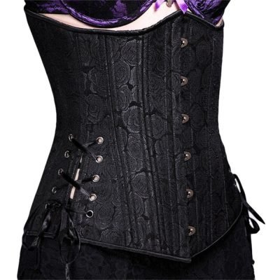 Black Slim Long Corset