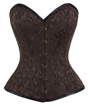 Brocade Waist Training Steel boned Corset