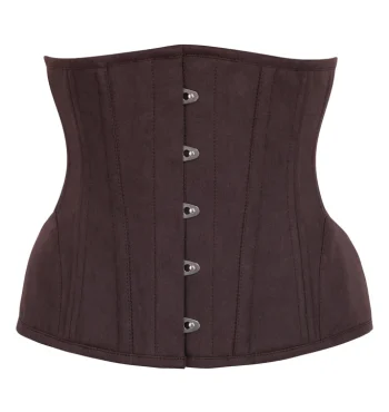 Brown Cotton Waist Trainer Underbust Corset Brown Cotton Waist Trainer Underbust Corset
