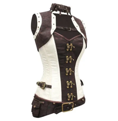 Longlined Steampunk Overbust Corset