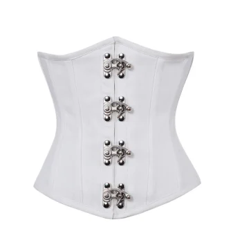 White Waist Cincher Underbust Corset