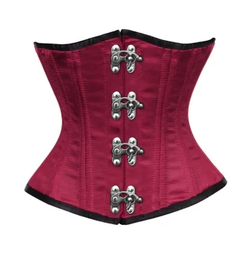 Burgundy Waist Training Corset For Women