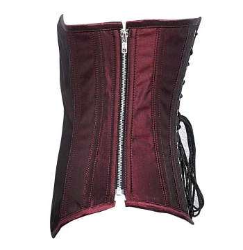 Burgundy Longline Underbust Waist Trainer Corset