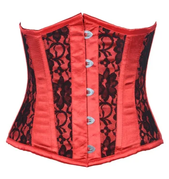 Black Floral Mesh Underbust Corset Black Floral Mesh Underbust Corset