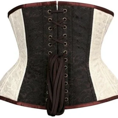Steel Boned Waist Training C-Lock Corset, brocade corset, underbust corset, underbust brocade corset, steel boned corset, curvy corset, c lock corset
