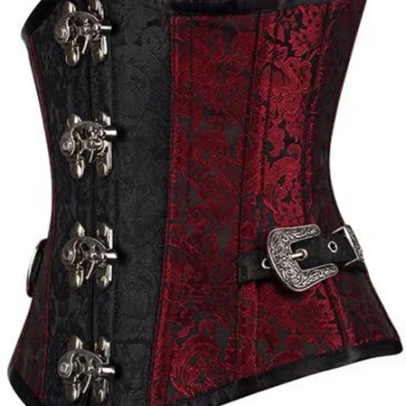 Gothic Brocade Waist Training Underbust Corset