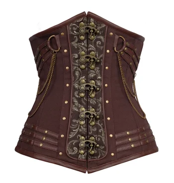 Steampunk Cotton Plus Size Underbust Corset Steampunk Cotton Plus Size Underbust Corset