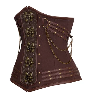 Steampunk Cotton Plus Size Underbust Corset Steampunk Cotton Plus Size Underbust Corset