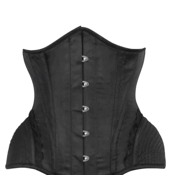 Black Underbust Corset With Bullet Hip Gore