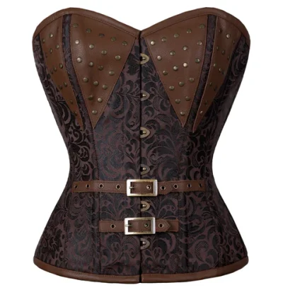 Naomi Steampunk Steel Boned Overbust Corset