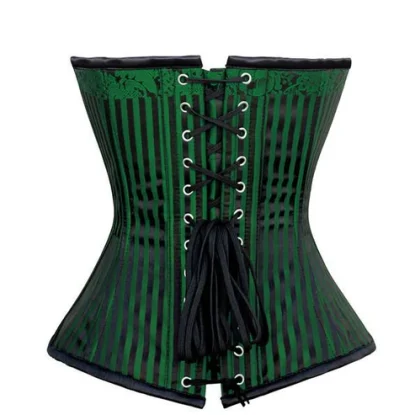 Gothic Green Steel Boned Overbust Corset