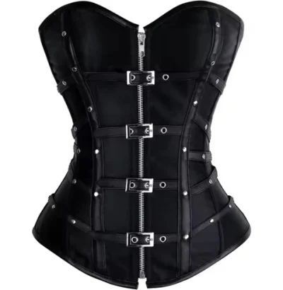 Black Gothic Reporter Overbust Corset