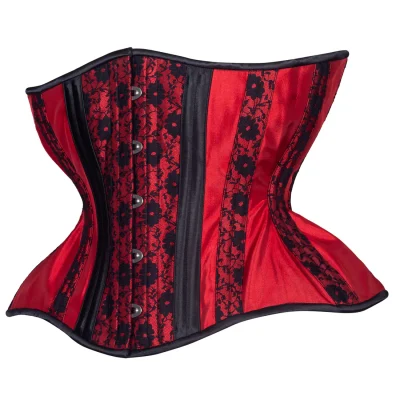 Sangria Lace Cupped Corset Gemini Silhouette
