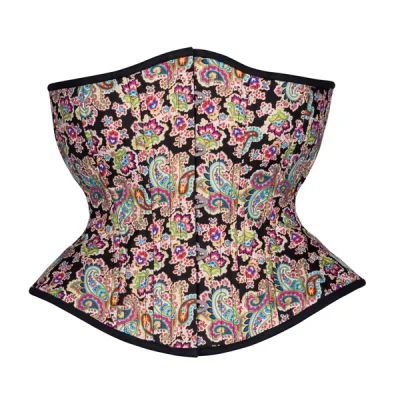 Rainbow Fractals Printed Novice Corset Hourglass